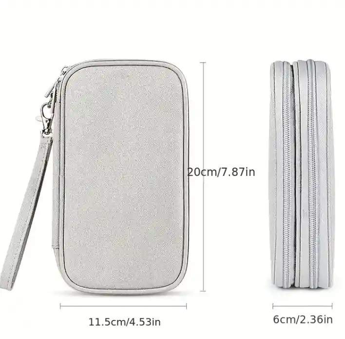 Estuche Organizador De Cables Funda Celular Cargador Premium