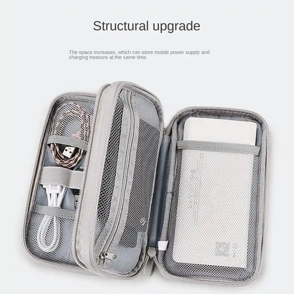 Estuche Organizador De Cables Funda Celular Cargador Premium