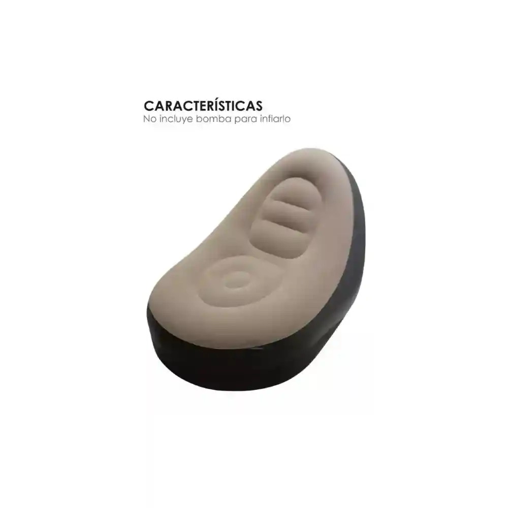 Sofa Inflable Para Hogar Descanso Cómodo Reposa Pies
