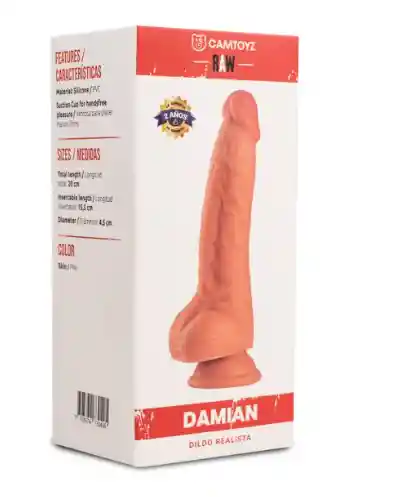 Raw Dildo Realista Damian 20 Cm