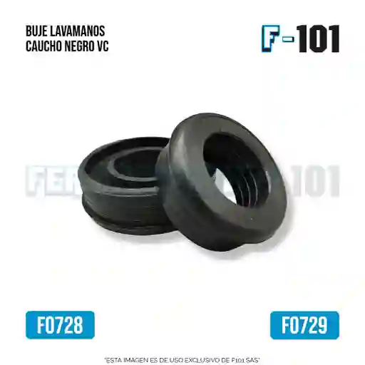 Buje Lavamanos 1 1/2 Caucho Negro