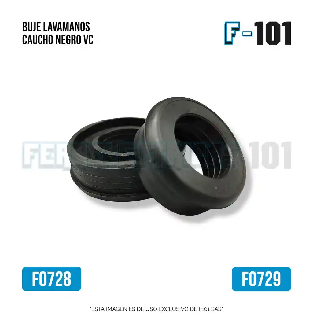Buje Lavamanos 2 Caucho Negro