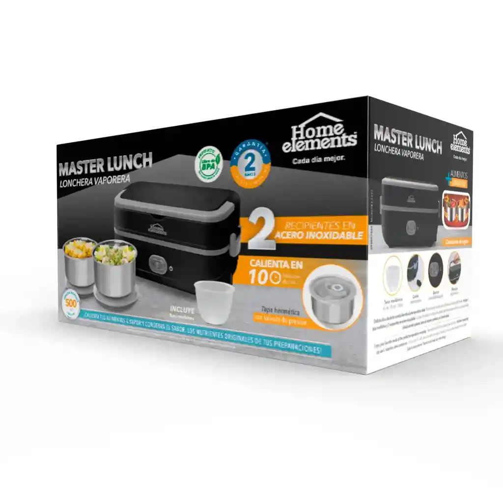 Home Elements Master Lunch - Lonchera Eléctrica 220v