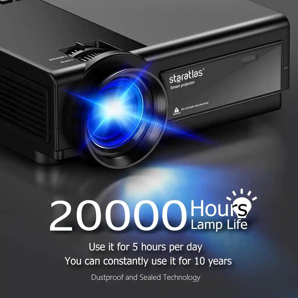 Mini Proyector Staratlas 12000 Lm Wi-fi Bluetooth Video Beam