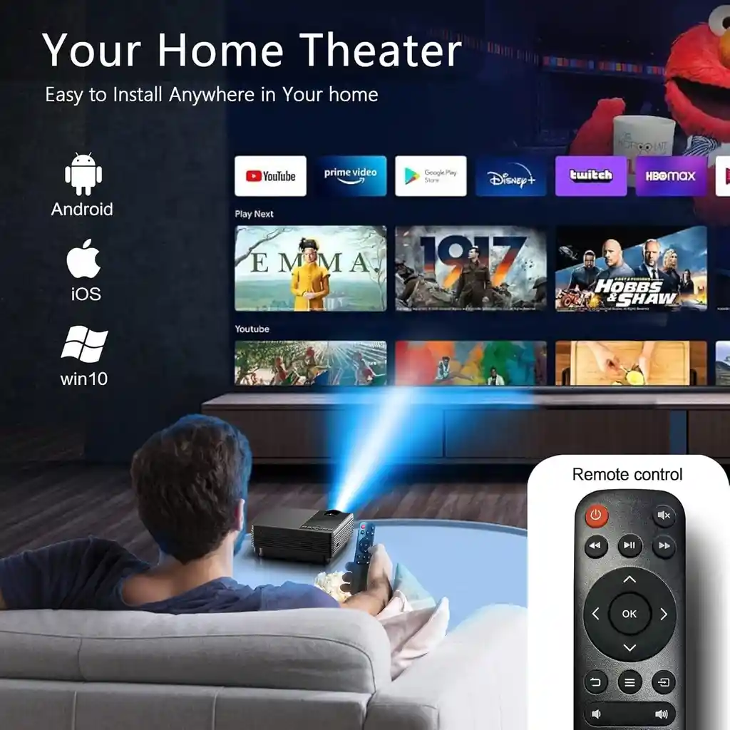 Mini Proyector Staratlas 12000 Lm Wi-fi Bluetooth Video Beam