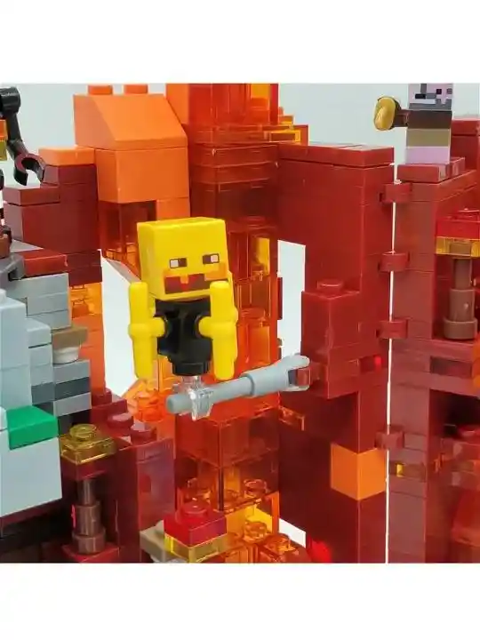 Juego De Construcción Lego Minecraft 858 Piezas Con Retroiluminación Led