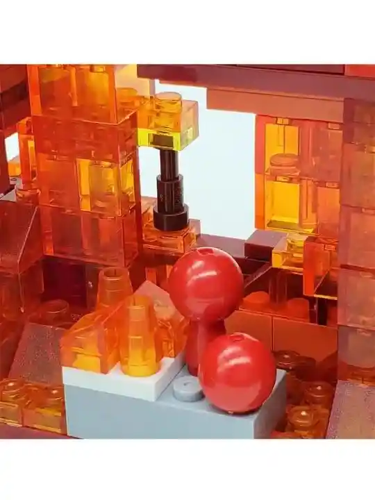 Juego De Construcción Lego Minecraft 858 Piezas Con Retroiluminación Led