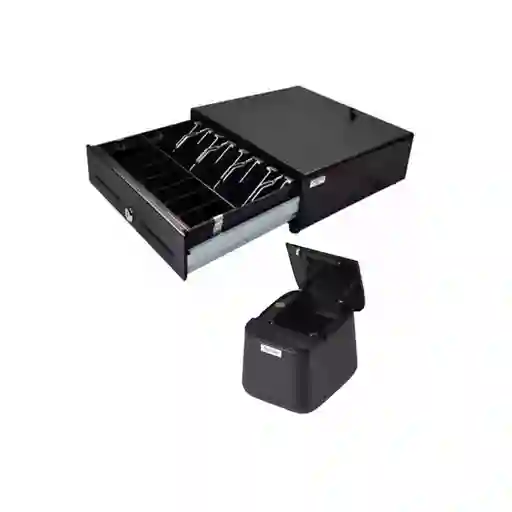 Combo Pos Cajon Monedero Metalico Sat Impresora 58mm Termica