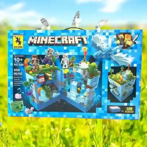 Juego De Construcción Lego Minecraft 898 Piezas Con Retroiluminación Led