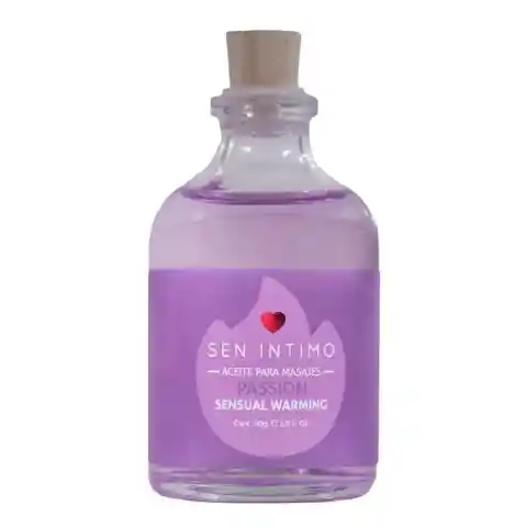 Aceite Para Masajes - Passion Sensual Warming - Marca Sen Intimo - 60 Ml