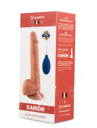 Dildo Realista Eyaculador Karion 21.5 Cm