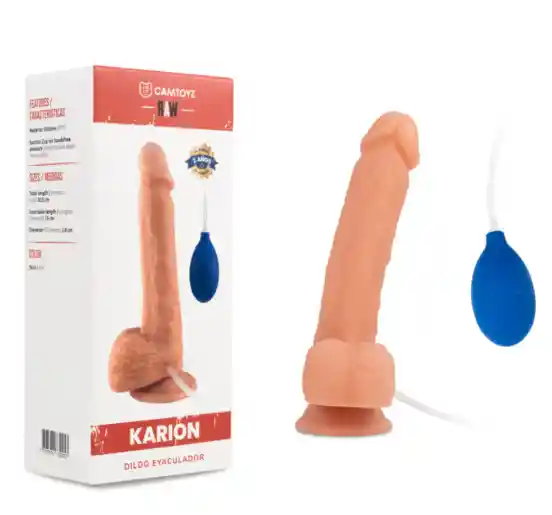 Dildo Realista Eyaculador Karion 21.5 Cm