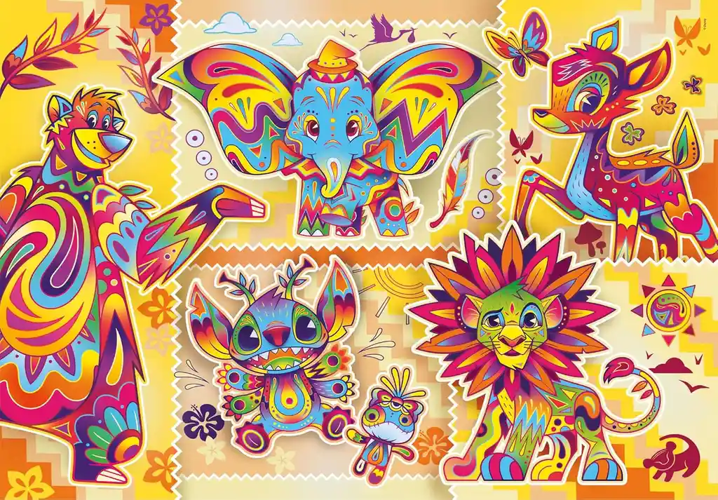 Rompecabezas 1000 Piezas Disney Coloridos Clementoni Adultos