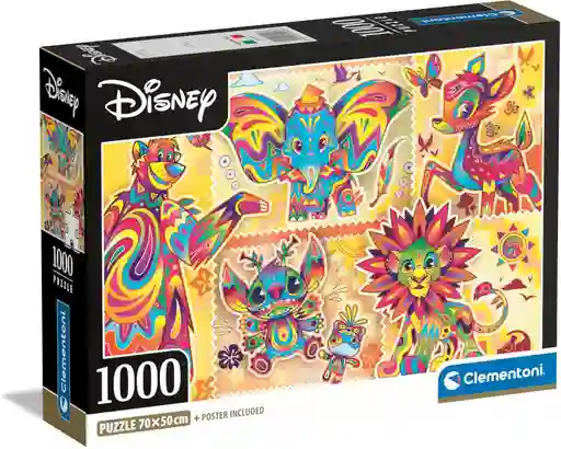 Rompecabezas 1000 Piezas Disney Coloridos Clementoni Adultos