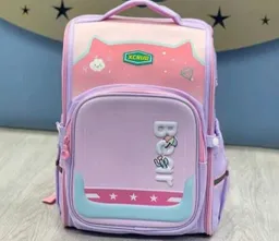 Morral Niña Escuela Antirrobo Bolso Infantil Multibolsillos Bear Rosa
