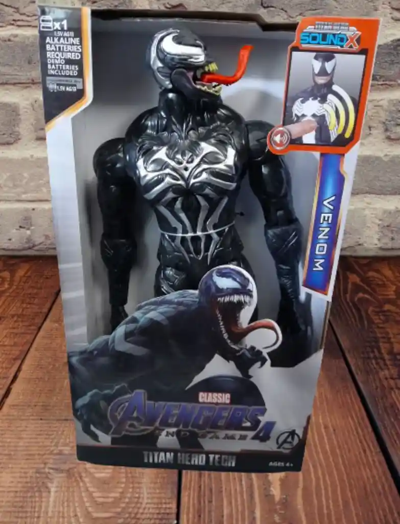 Muñeco Figura Super Héroe Venom Avengers 30cm Articulado / Sonido.
