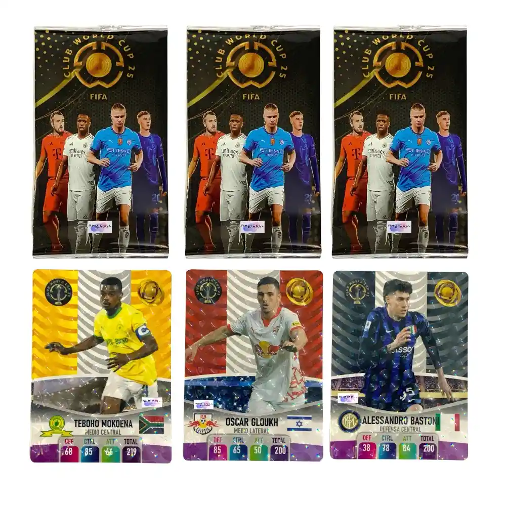 150 Cartas Fútbol Mundial De Clubes Fifa 2025