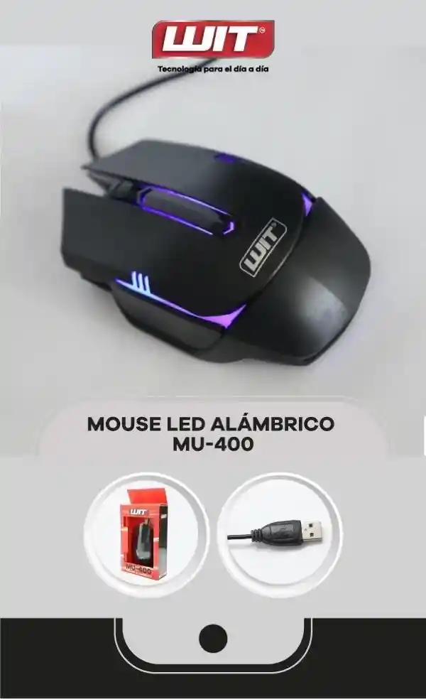 Mouse Cableado Mu-400