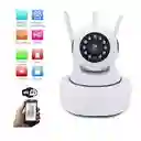 Cámara Robótica Seguridad Wifi 3 Antenas 1080p Micro Audio