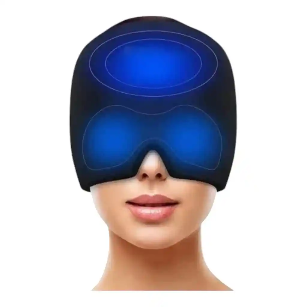 Gorro Gel Alivio Migraña Dolor Cabeza Compresa Frio O Caliente