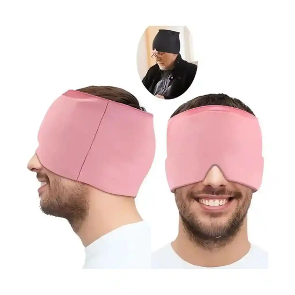 Gorro Gel Alivio Migraña Dolor Cabeza Compresa Frio O Caliente