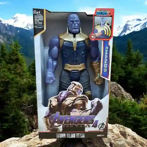 Muñeco Figura Super Héroe Thanos Avengers 30cm Articulado / Sonido.