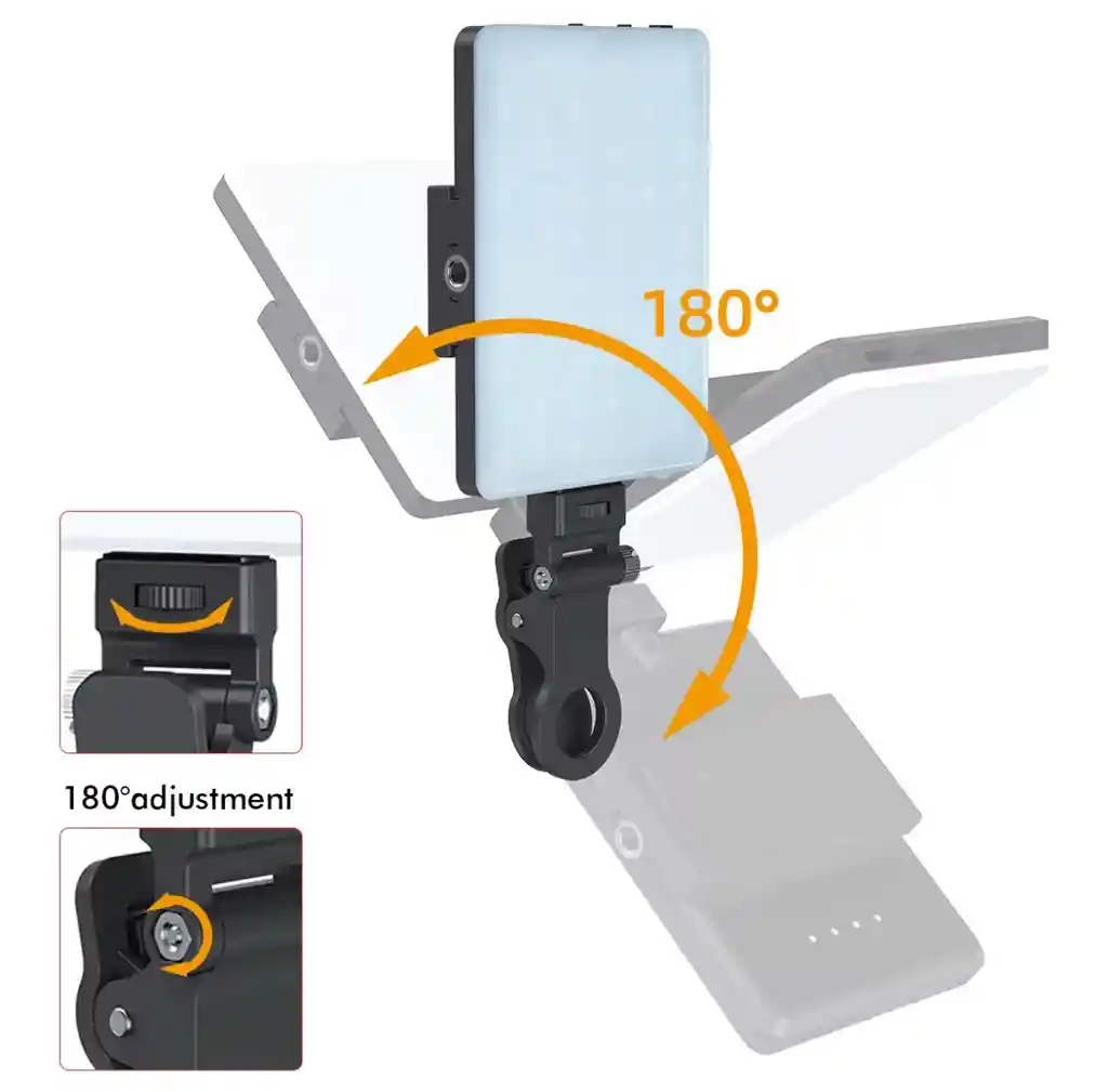 Panel Luz Led Rgb Recargable Con Clip Para Celular-82