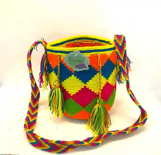 Mochila Wayuu Multicolor Mediana