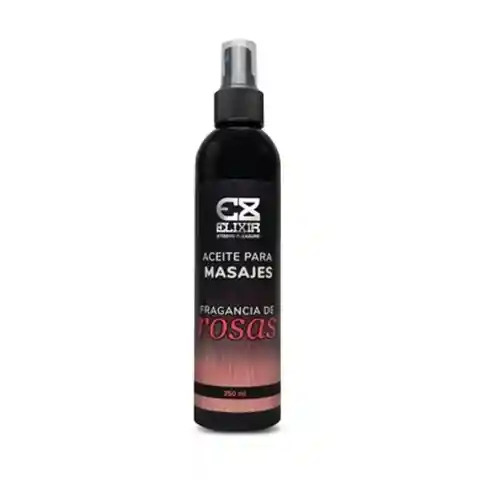 Aceite Para Masajes - Marca Elixir - Rosas - 250 Ml