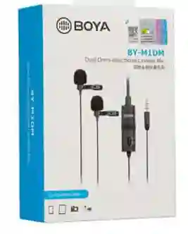 Microfono De Solapa Boya Doble Microfono