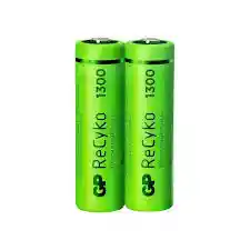 Pila Aa Recargable 1300 Mah Con Cargador X 2 Gp Recyko