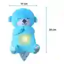 Peluche Nutria Musical Con Movimientos Y Luces Para Bebés Color Azul