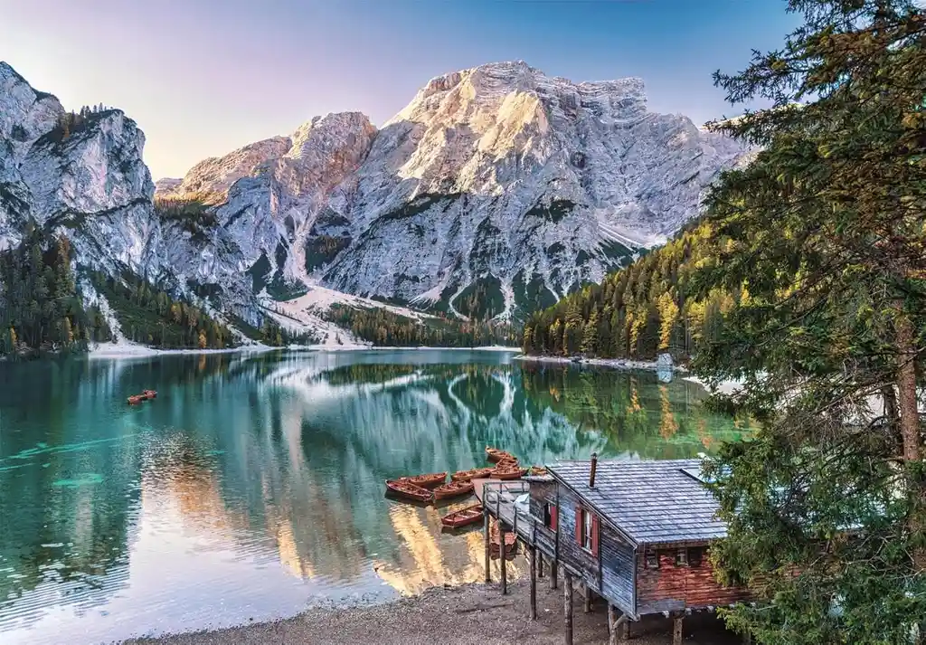 Rompecabezas 1000 Piezas Lago Braies Italia Clementoni