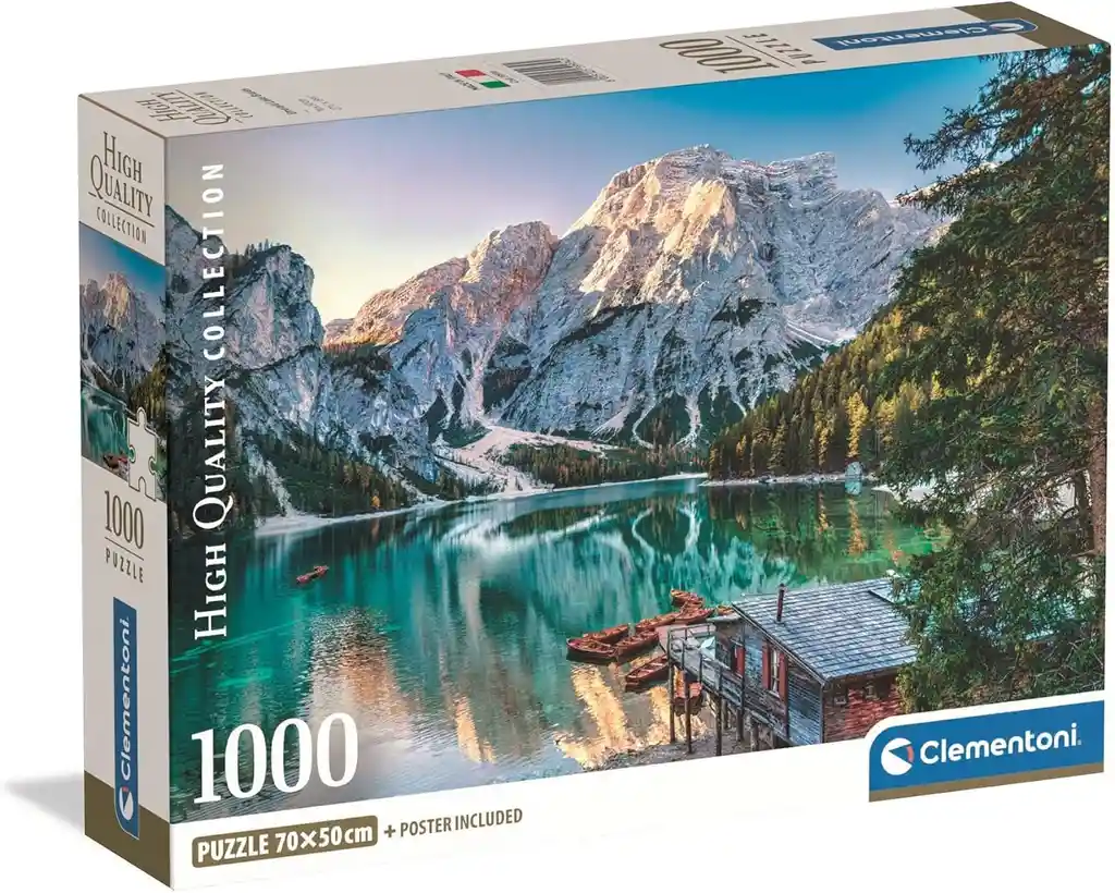 Rompecabezas 1000 Piezas Lago Braies Italia Clementoni