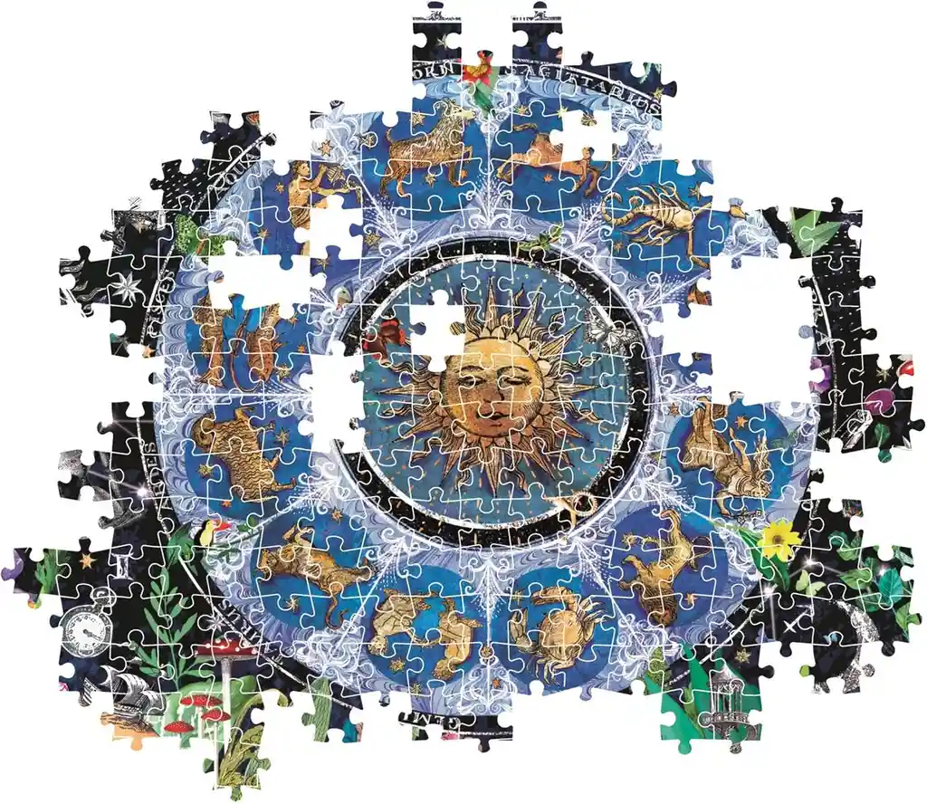 Rompecabezas 1000 Piezas Rueda Del Zodiaco Clementoni