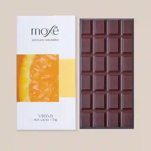 Chocolate Moxe Con Naranja 80% Cacao X 70g