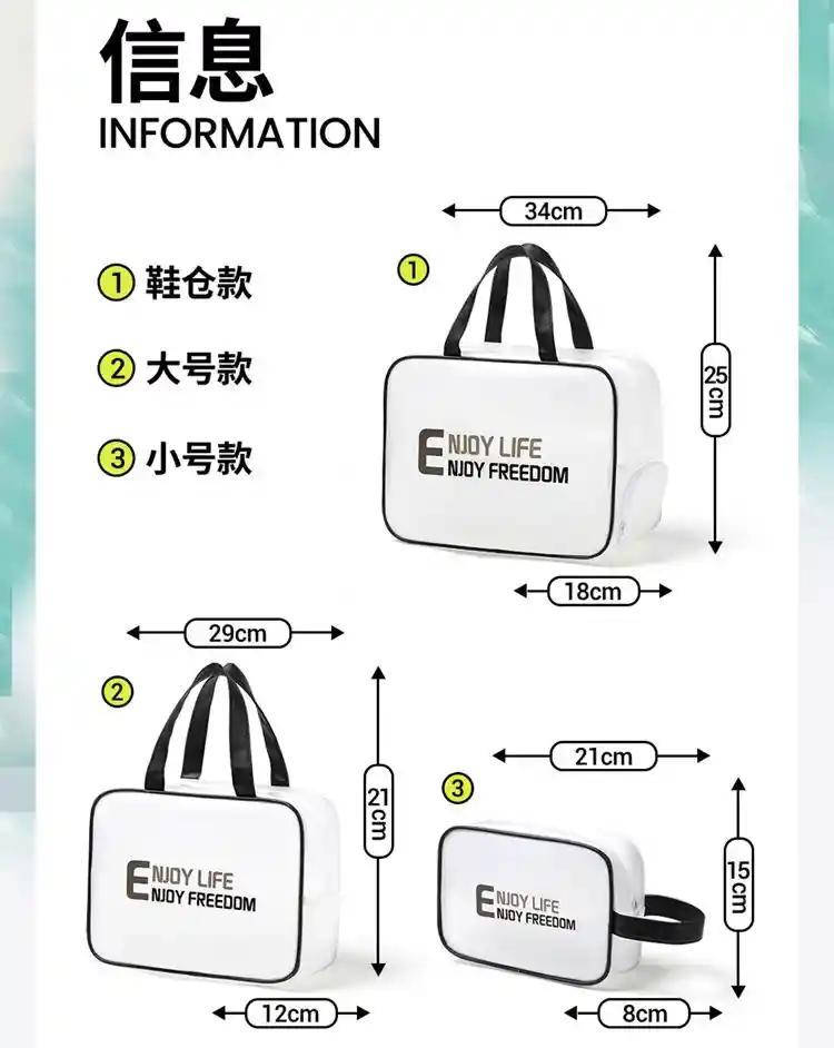 Cosmetiquera X3 Bolsas Maquillaje Organizadores Viaje Impermeables