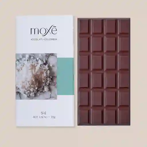 Chocolate Moxe Con Sal 80% Cacao X 70g