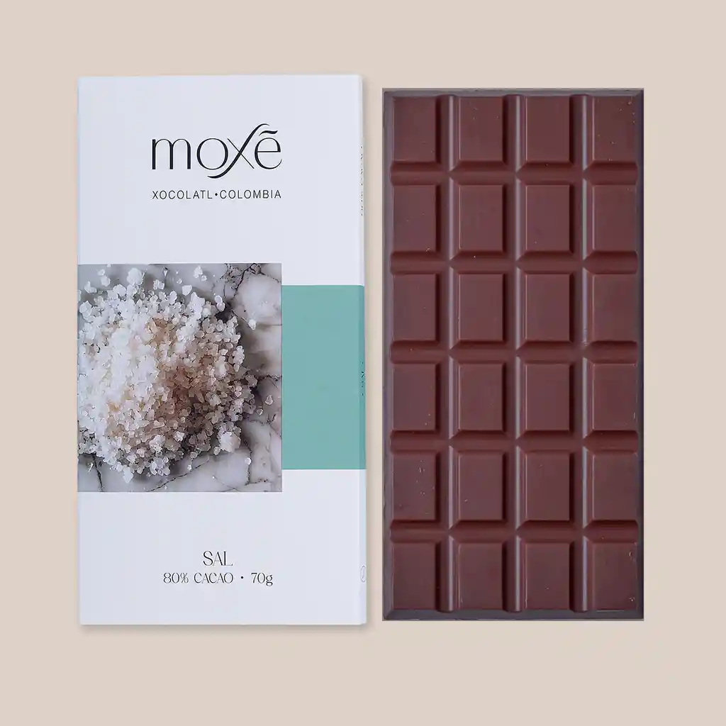 Chocolate Moxe Con Sal 80% Cacao X 70g
