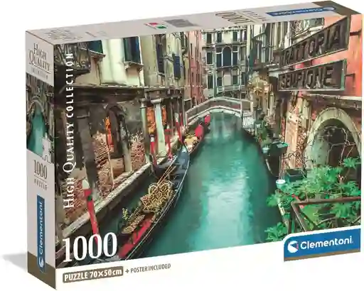 Rompecabezas 1000 Piezas Canal De Venecia Italia Clementoni