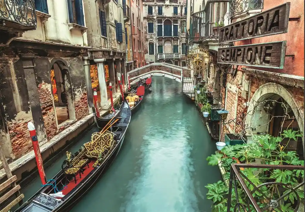 Rompecabezas 1000 Piezas Canal De Venecia Italia Clementoni