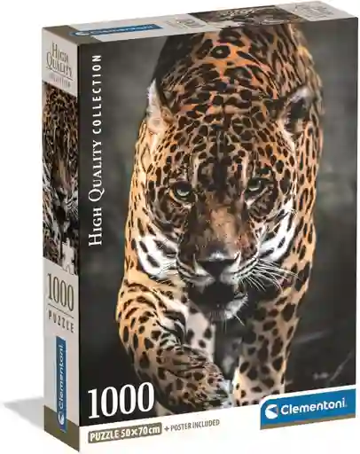 Rompecabezas 1000 Piezas Jaguar Salvaje Clementoni Adultos