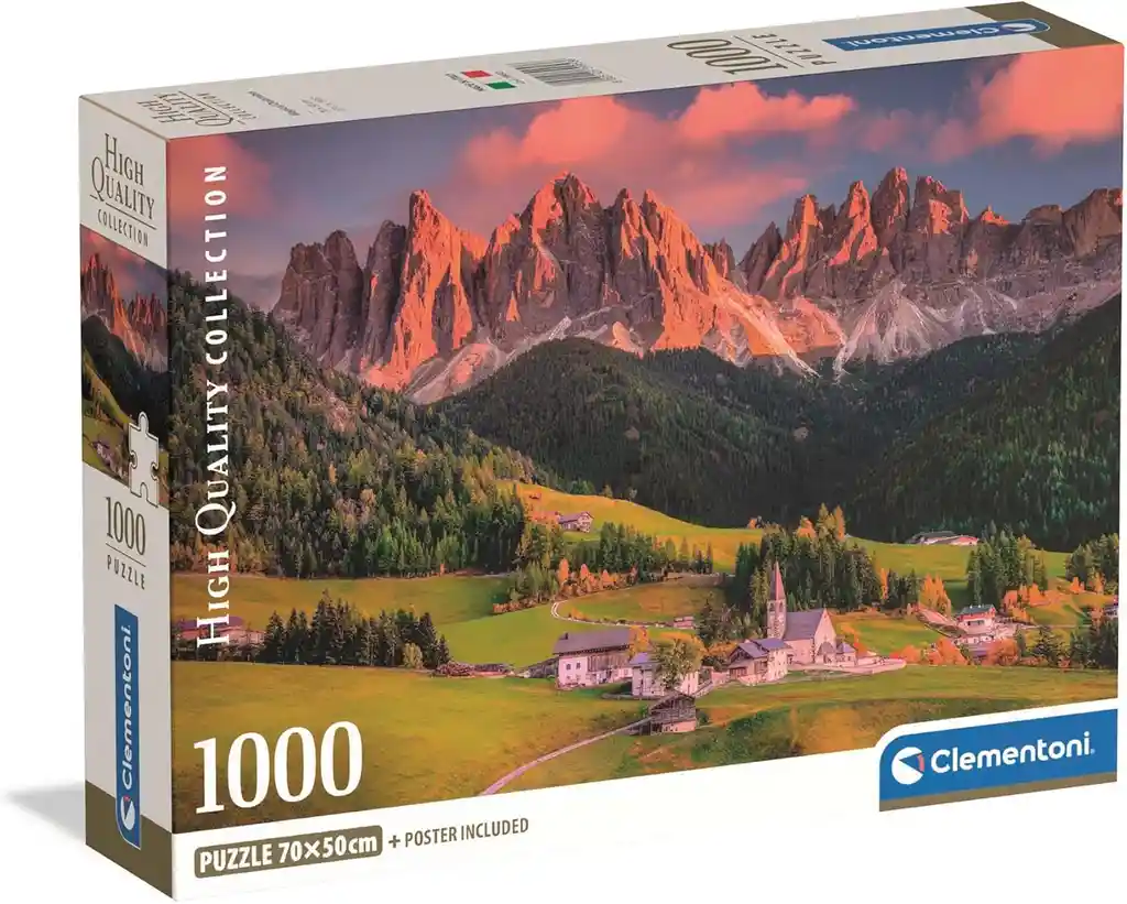 Rompecabezas 1000 Piezas Alpes Dolomitas Italia Clementoni
