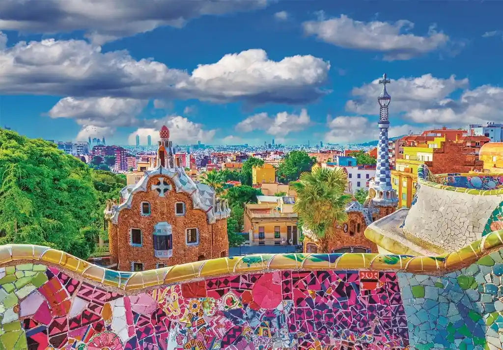 Rompecabezas 1000 Piezas Park Güell Barcelona Clementoni