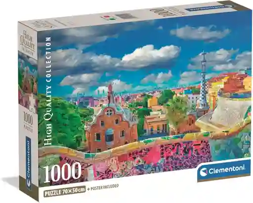 Rompecabezas 1000 Piezas Park Güell Barcelona Clementoni