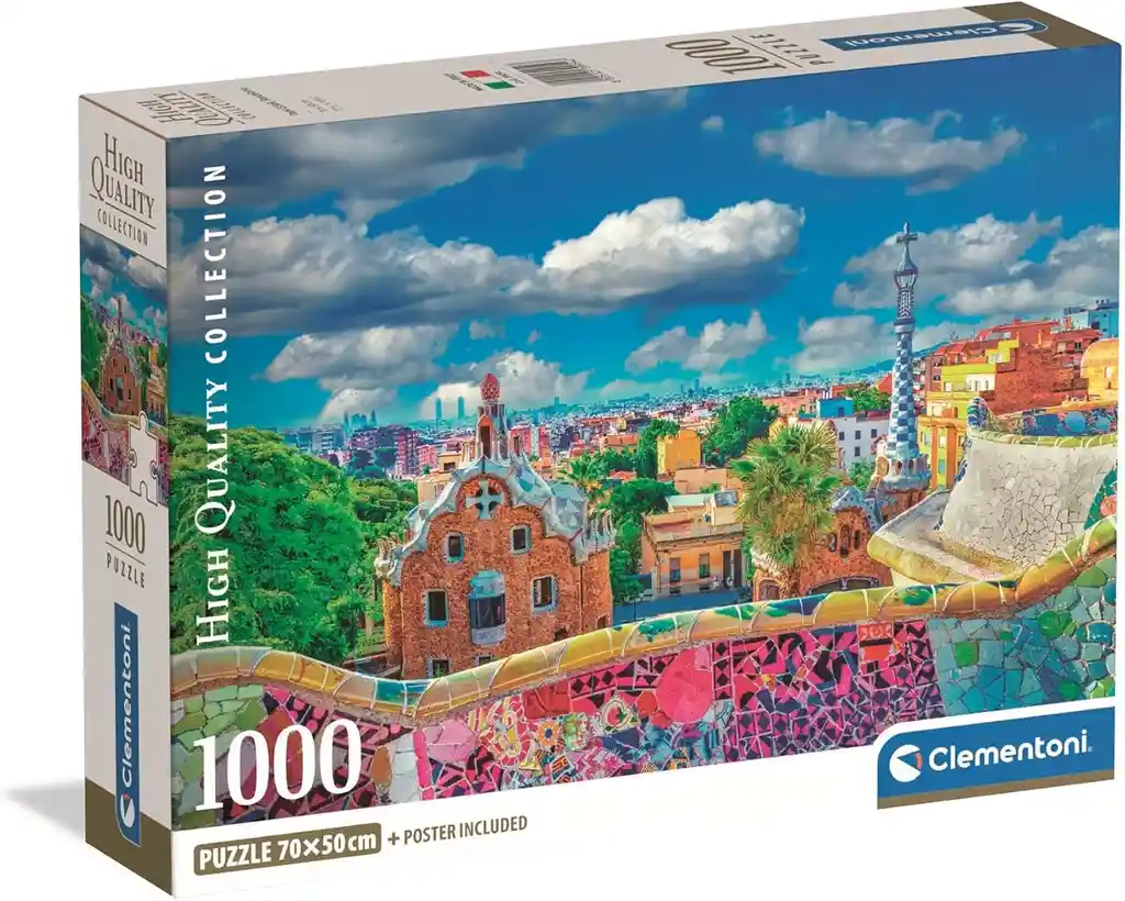 Rompecabezas 1000 Piezas Park Güell Barcelona Clementoni