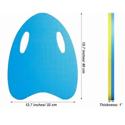 Tabla De Natación Triangular Color Azul Con Amarillo