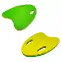 Tabla De Natación Triangular Color Verde Con Amarillo