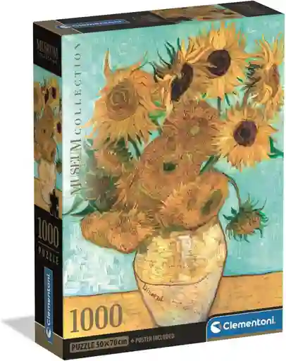 Rompecabezas 1000 Piezas Arte Girasoles Van Gogh Clementoni