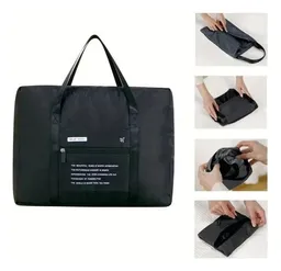Bolso Viaje Plegable Ligero Gran Capacidad Impermeable Doble Bolsillo